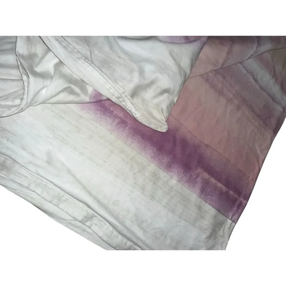 Ikea Alpdraba Duvet Cover Twin Size Discontinued Purple Pink Beige Zip Soft